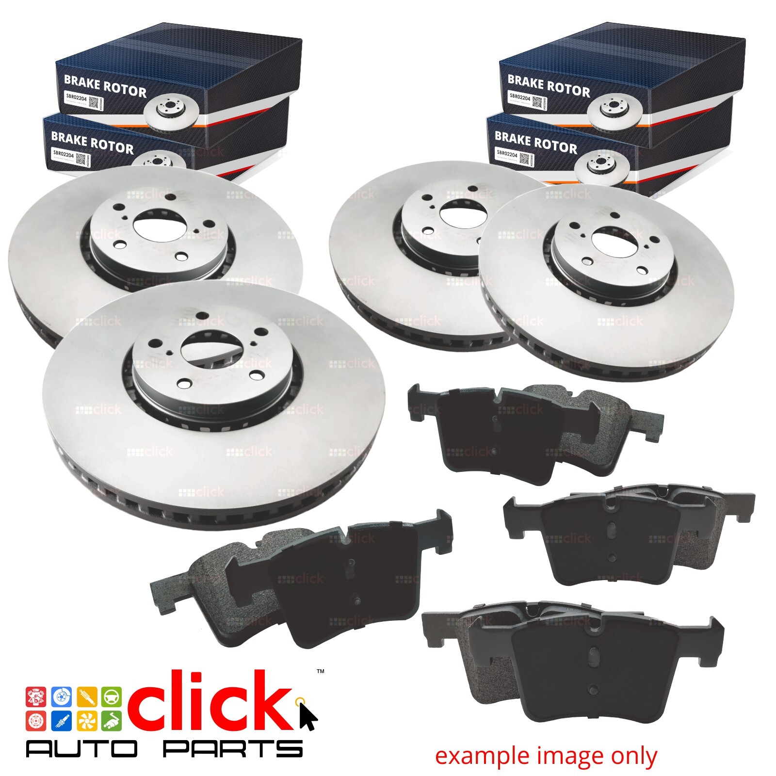 FULL SET Disc Rotors and Brake Pads FRONT & REAR for Ford Territory SX